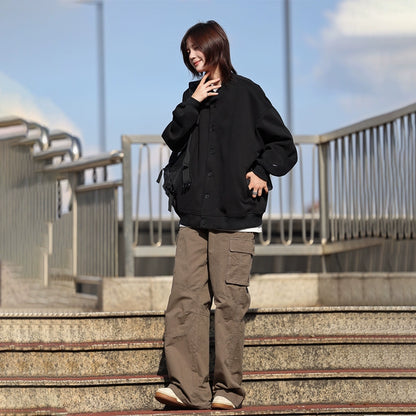 Jacket men's and women's new lazy style cardigan jacket No.1321