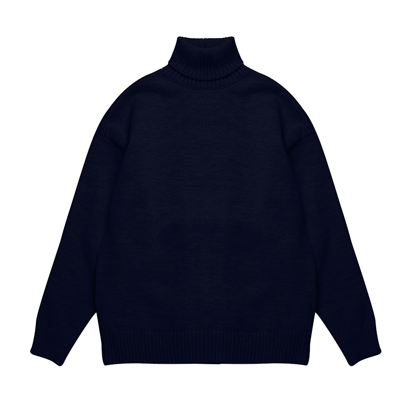 Turtleneck Sweater Men's Knitted No.16