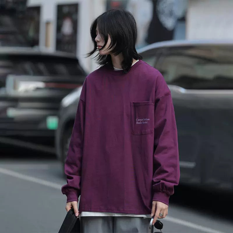 Crew neck spring and autumn long sleeves No.1478