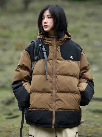 Warm hooded puffer padded jacket No.985