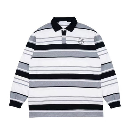 striped polo shirt No.164