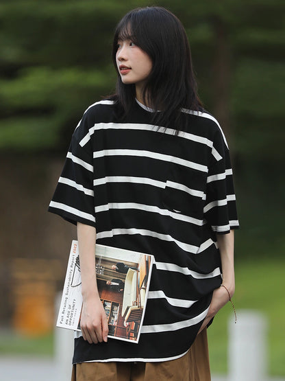 Stripe short sleeve t-shirt