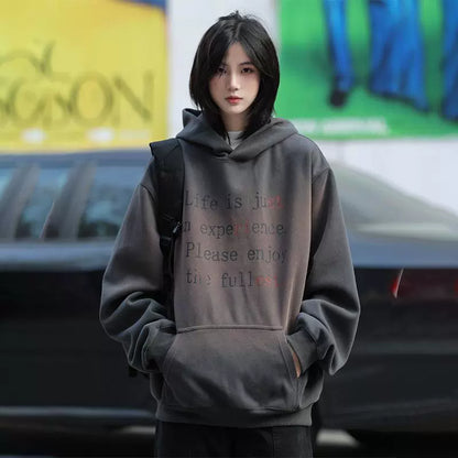 Washed heavy hooded sweatshirt No.1494