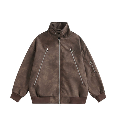 PU leather jacket No.1362