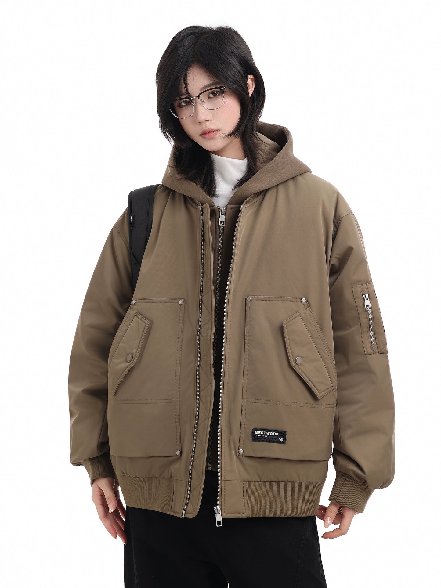 Duck-Down Hooded Aerial Jumper No. 1665