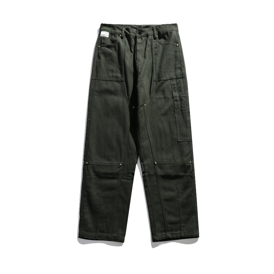 Double knee cotton trousers pantsNo.928