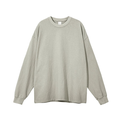 solid color long-sleeved t-shirt No.406