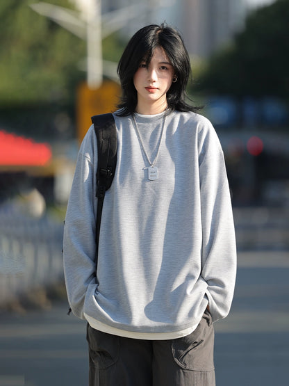 Fake two long-sleeved men's and women's sweatshirts No.1402