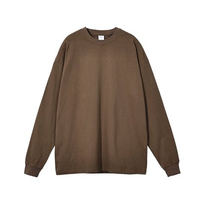 solid color long-sleeved t-shirt No.406