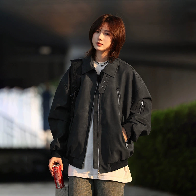 PU leather jacket No.1362