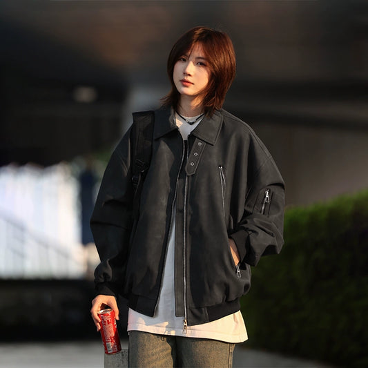 PU leather jacket No.1362