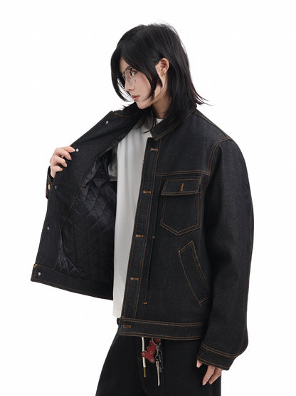 Quilting denim jacket No.1689
