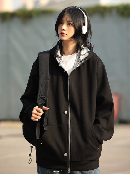 Hooded cardigan sweatshirt No.1146