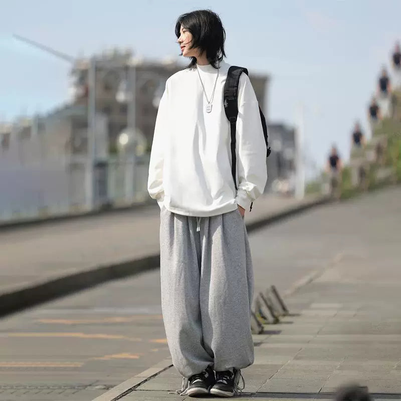 Half-high-necked velvet base sweatshirt No.1421