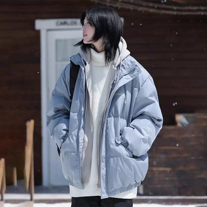 Jacket hooded thickened warm cotton jacket No.1419