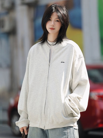 Baseball collar cardigan No.1493