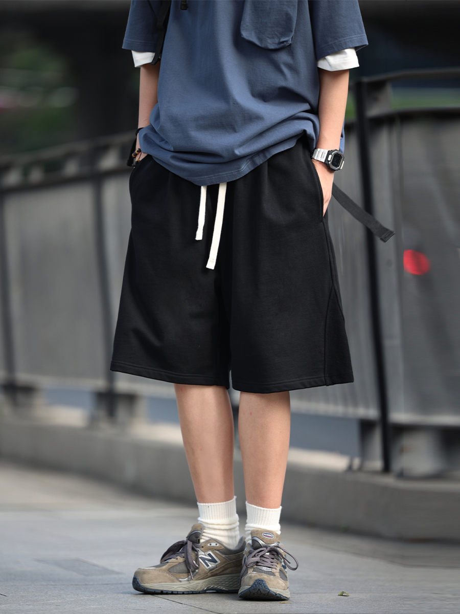 Solid color casual shorts pants No.664