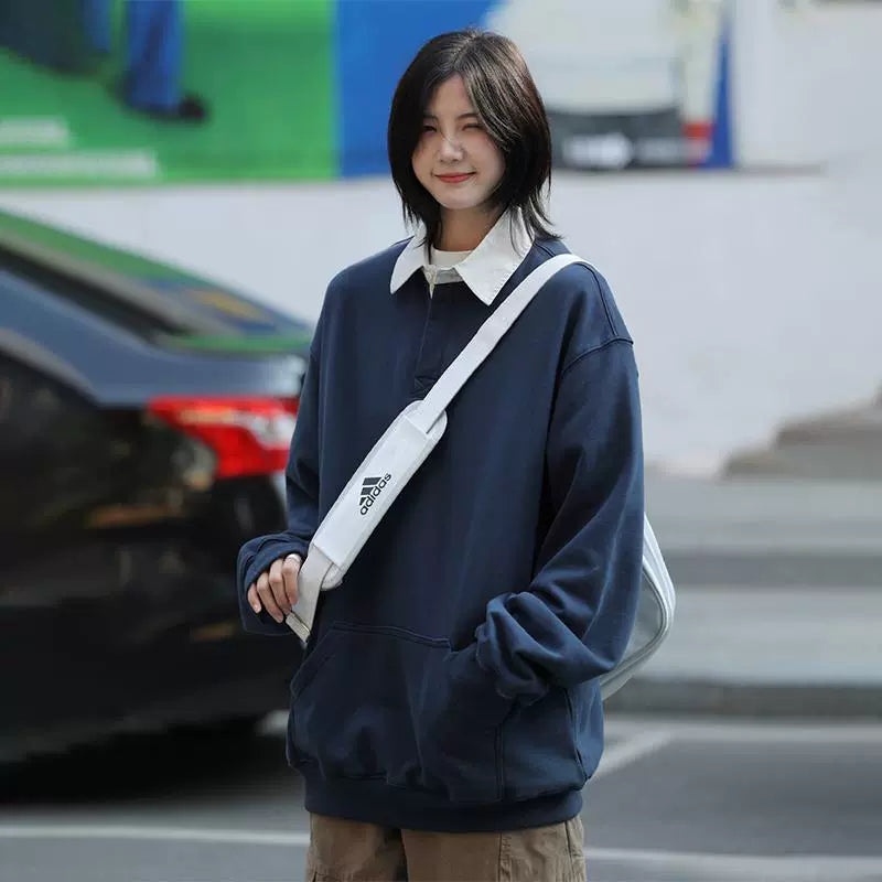 Polo collar sweatshirt No.1511