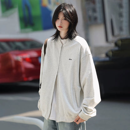 Baseball collar cardigan No.1493