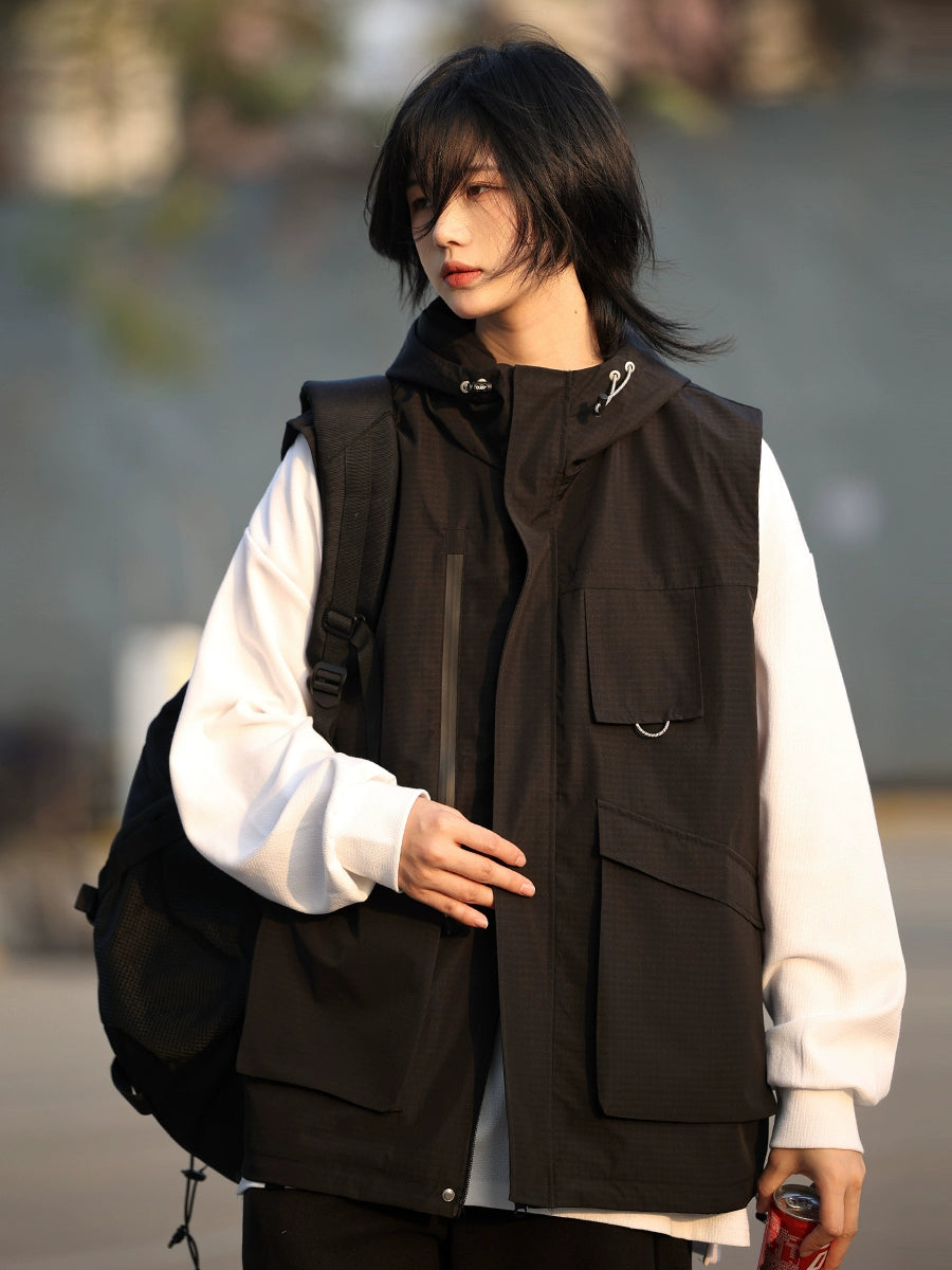 Vest, hooded overalls, jacket No.1216