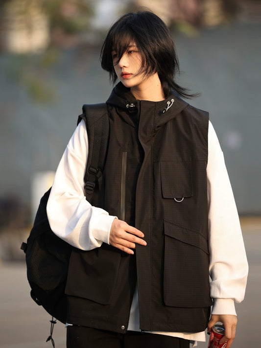 Vest, hooded overalls, jacket No.1216