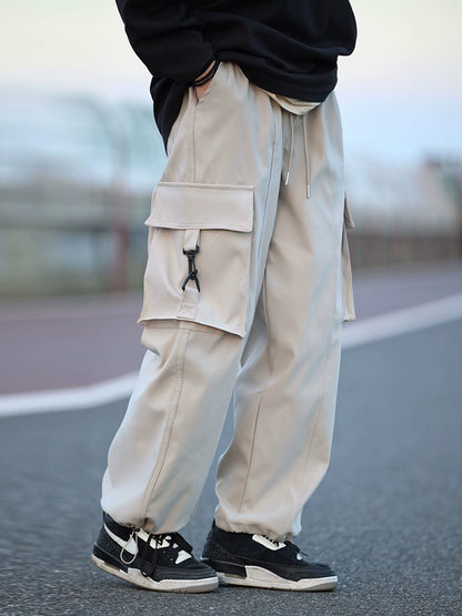 Retro loose straight-leg wide-leg pants, cargo pants No.1079