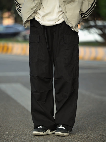 Cargo casual pants wide-leg pants No.973