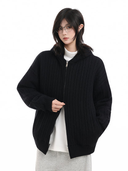 Fleece Hooded Zip-Up No. 1641