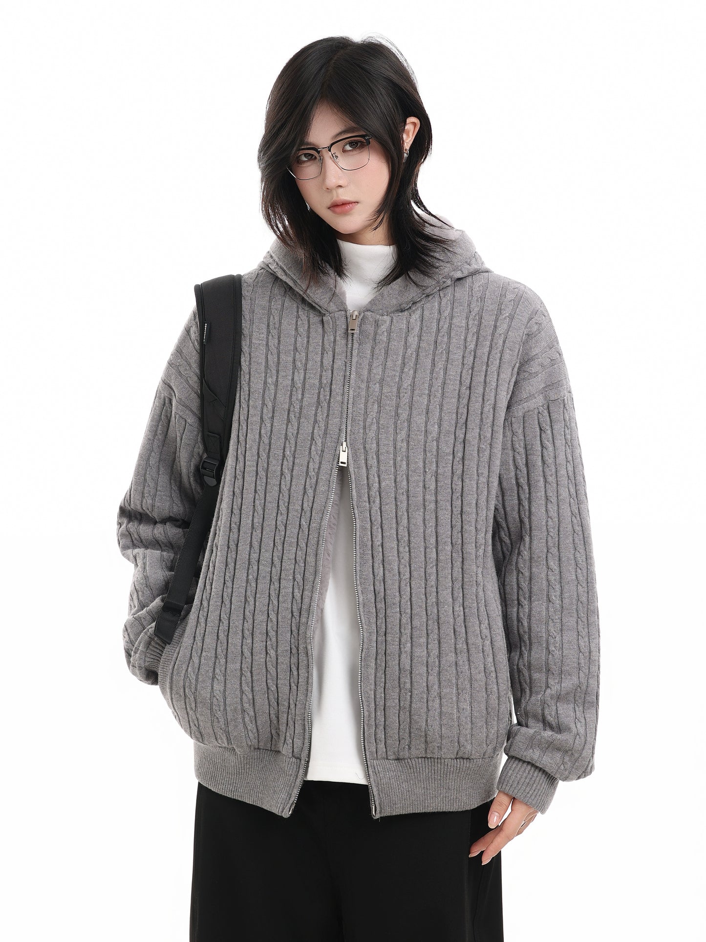 Fleece Hooded Zip-Up No. 1641