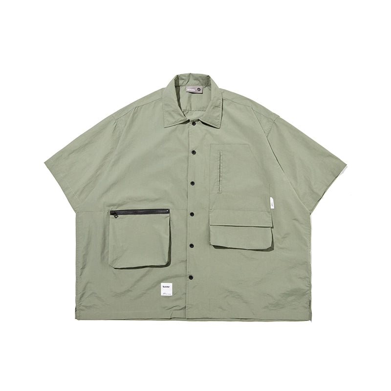 Cargo short-sleeved men's shirt jacket No.579