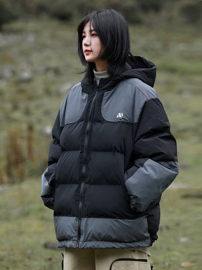 Warm hooded puffer padded jacket No.985