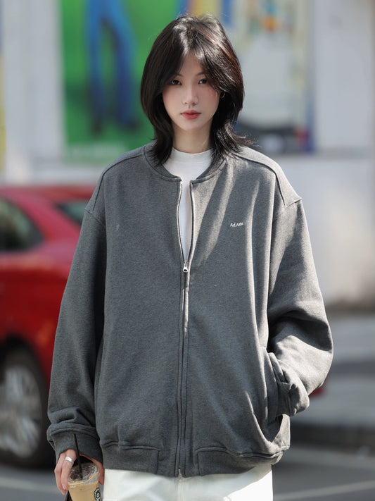 Baseball collar cardigan No.1493