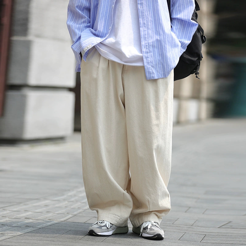 casual pants drape straight No.340