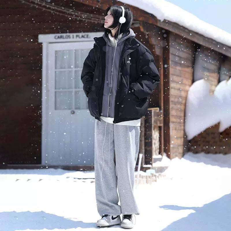 Jacket hooded thickened warm cotton jacket No.1419