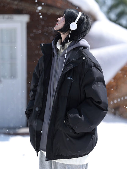 Jacket hooded thickened warm cotton jacket No.1419