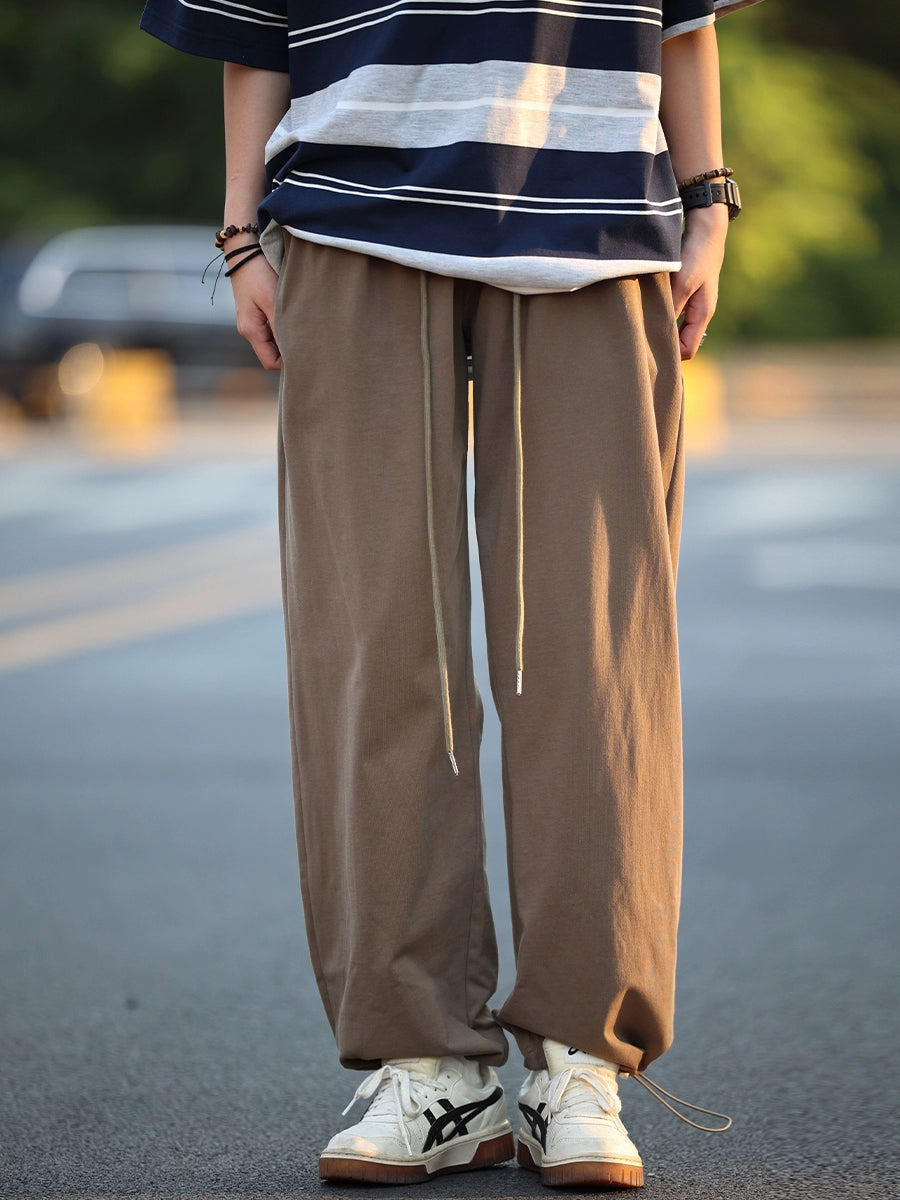 Straight Pants Sweatpants, Loose and Casual No.732