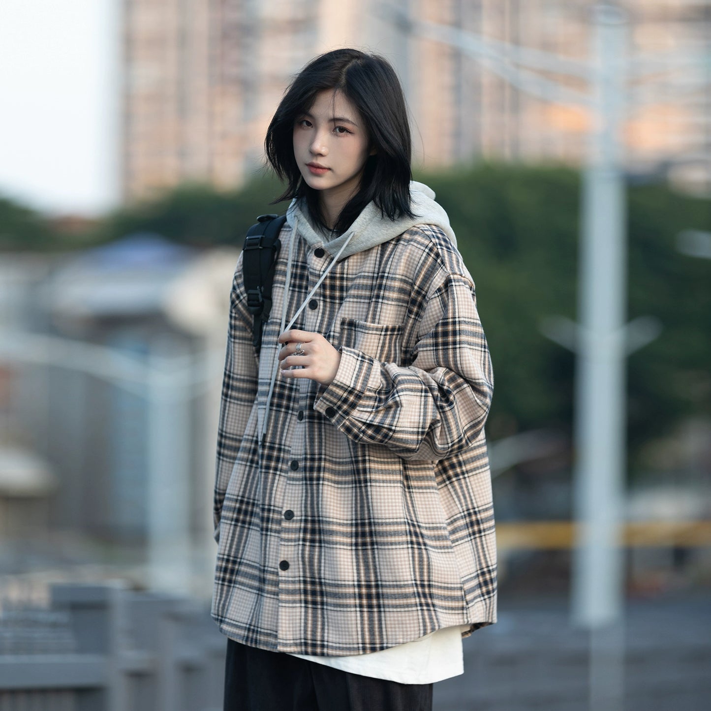 hooded shirt, jacket No.147