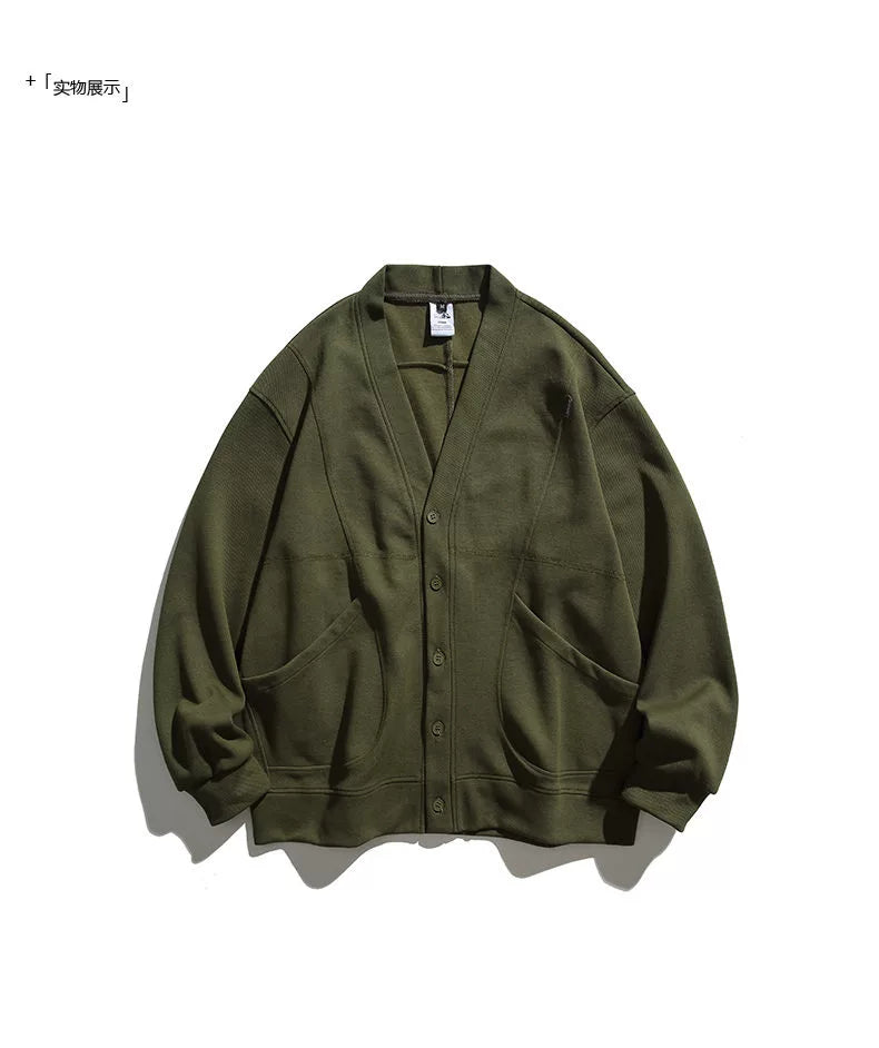 Japanese vintage collarless cardigan No.1213