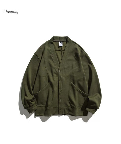 Japanese vintage collarless cardigan No.1213