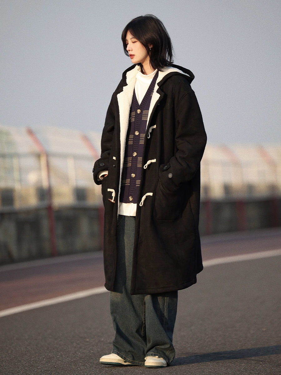 Hooded woolen coat No.1103