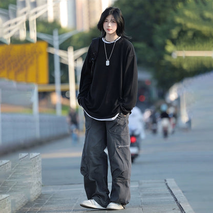 Fake two long-sleeved men's and women's sweatshirts No.1402