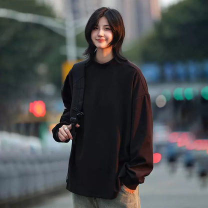 Half-high-necked velvet base sweatshirt No.1421