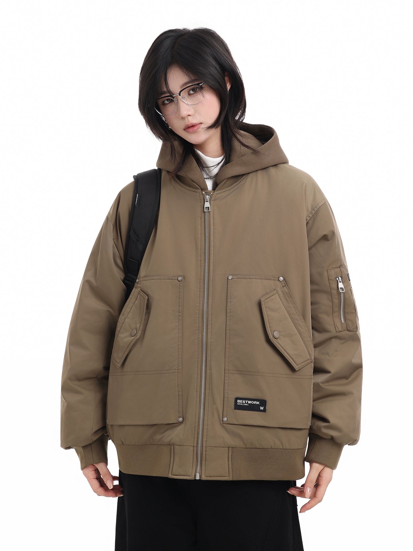 Duck-Down Hooded Aerial Jumper No. 1665