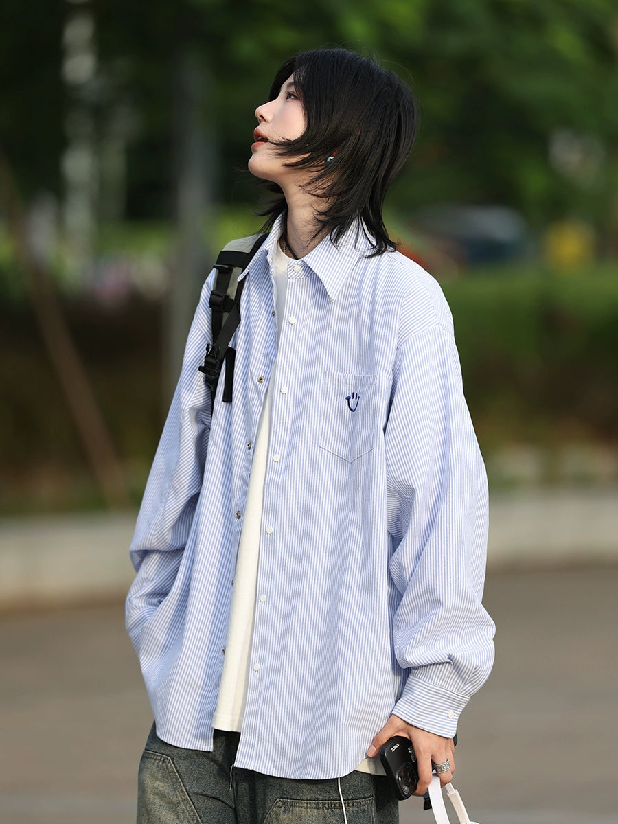 Retro long-sleeved shirt No.1233