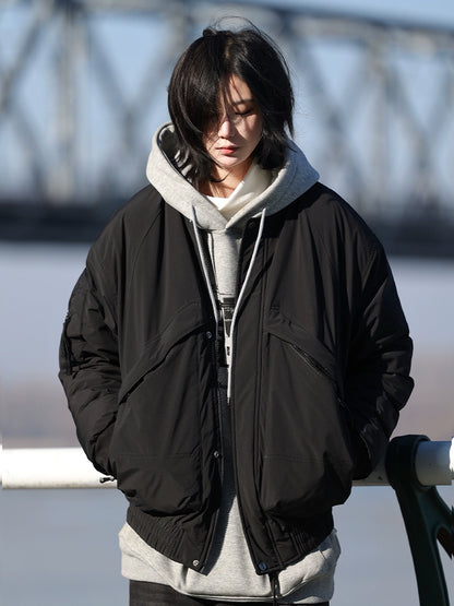 White duck down, Japanese retro baseball uniform jacket No.1475