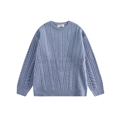 Lazy style sweater round neck knitwear No.1067