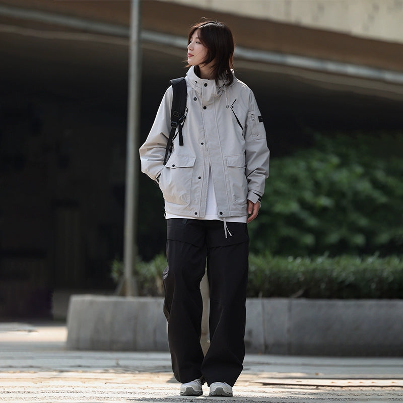 Cargo functional windbreaker jacket No.1359