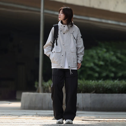 Cargo functional windbreaker jacket No.1359