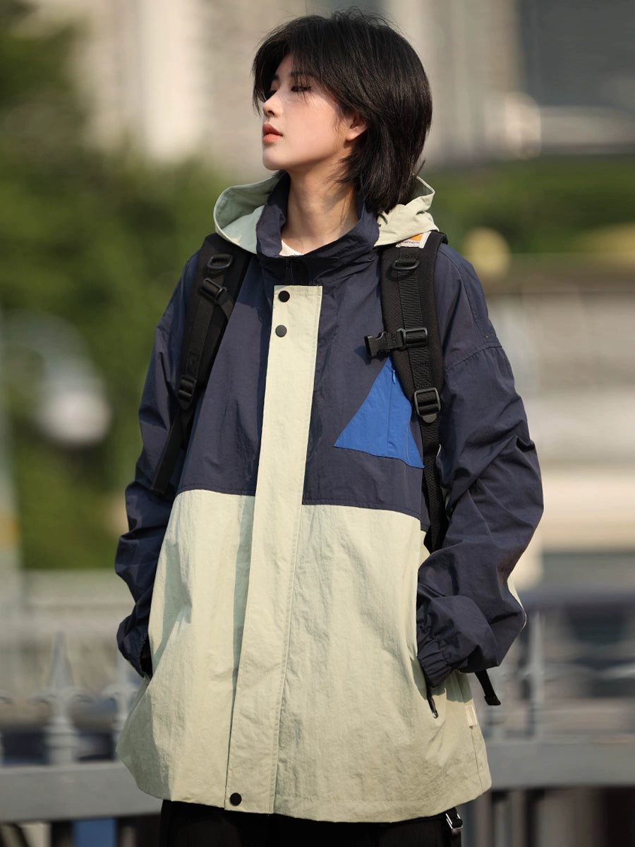 Stitching jacket loose casual jacket No.919