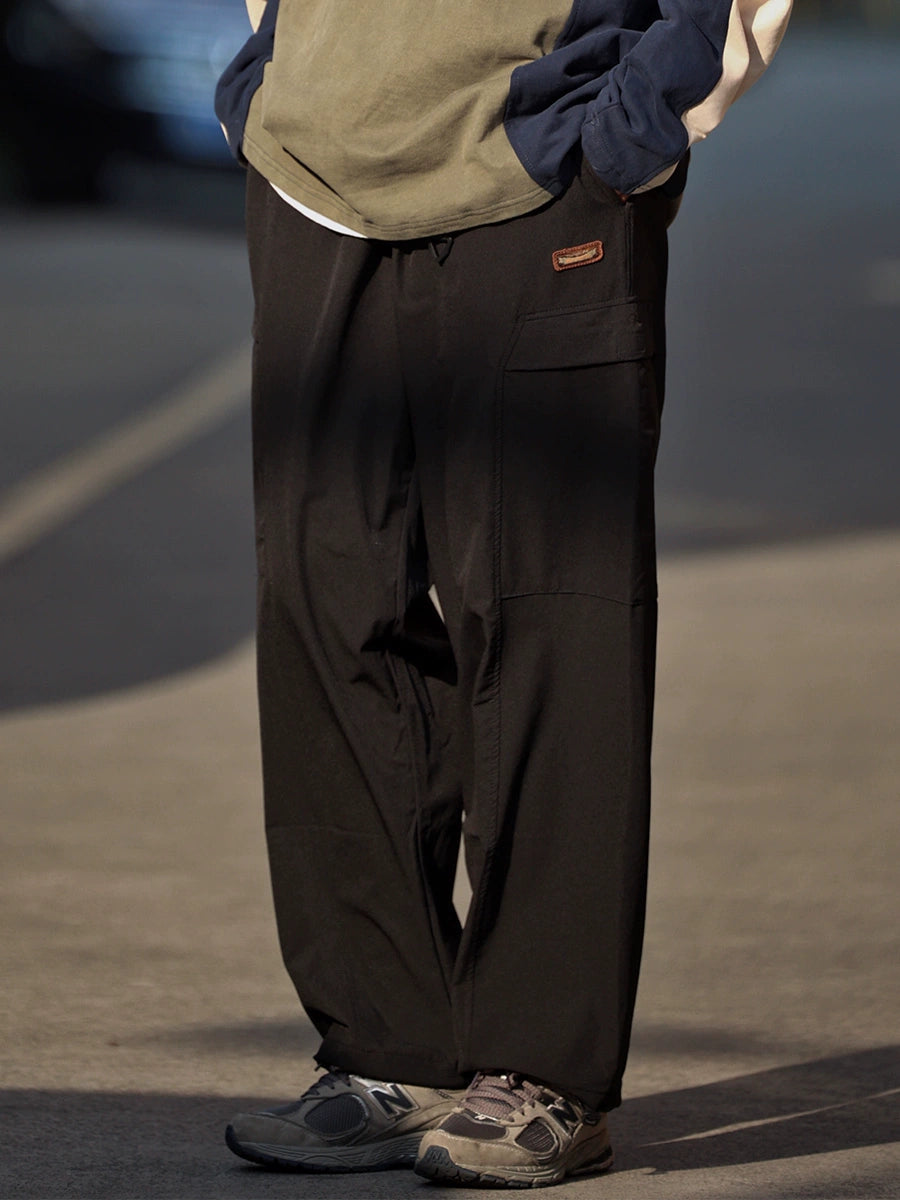 Straight leg slacks cargo pants No.834